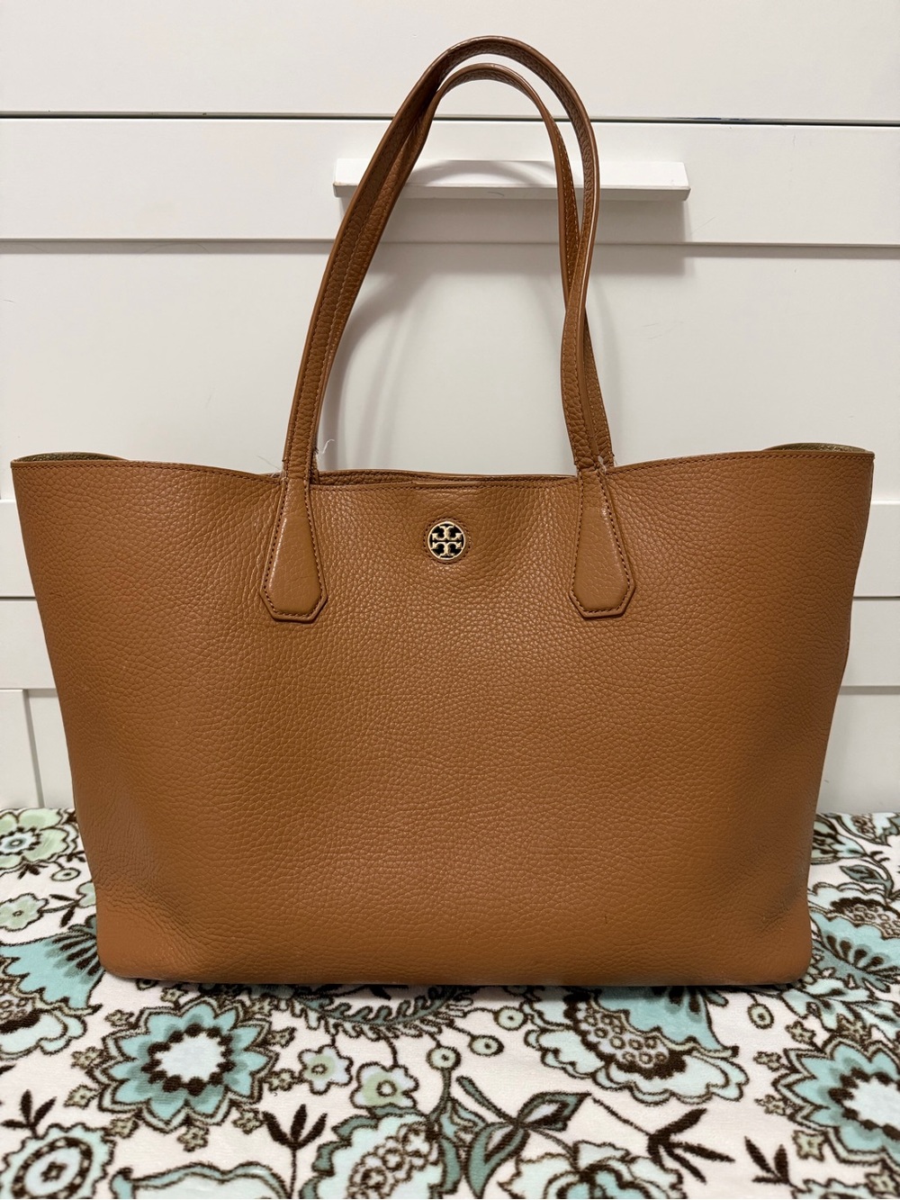 Tory Burch Perry Tote pebbled leather